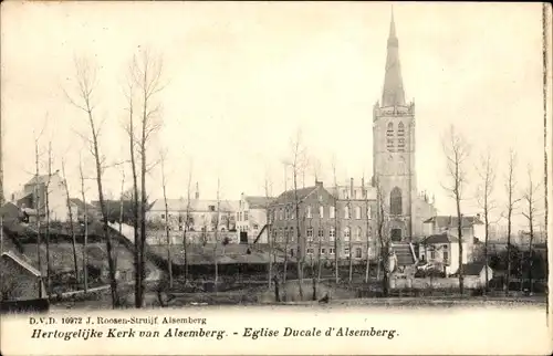 Ak Alsemberg Flämisch Brabant, Kirche