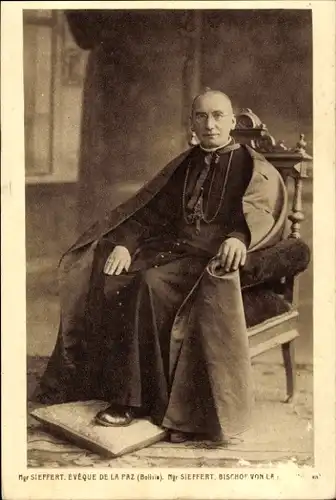 Ak La Paz Bolivien, Mgr. Siepfent, Bischof