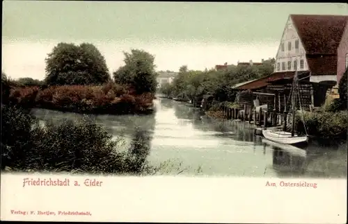 Ak Friedrichstadt an der Eider Nordfriesland, Am Ostersielzug