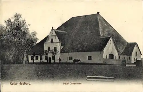 Ak Eiderstedt Friedrichstadt in Schleswig Holstein, Blick auf Roten Hauberg