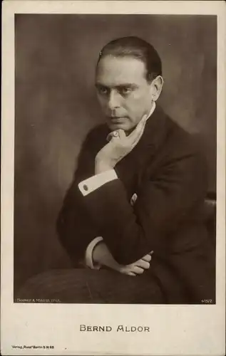 Ak Schauspieler Bernd Aldor, Portrait