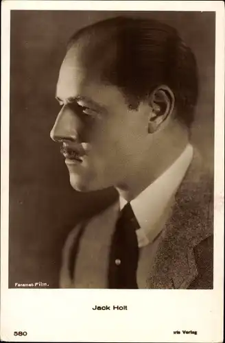 Ak Schauspieler Jack Holt, Portrait