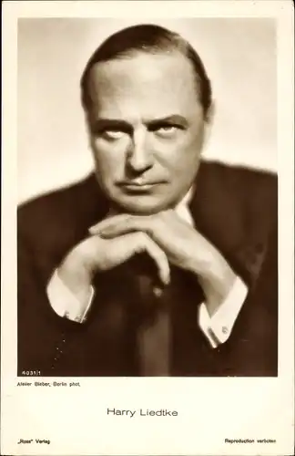 Ak Schauspieler Harry Liedtke, Portrait, Autogramm