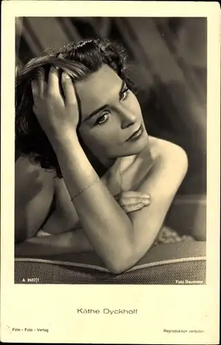 Ak Schauspielerin Käthe Dyckhoff, Portrait