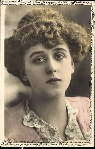 Ak Schauspielerin Rosinne, Portrait