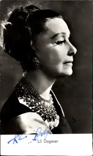 Ak Schauspielerin Lil Dagover, Portrait, Autogramm