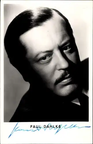 Ak Schauspieler Paul Dahlke, Portrait, Autogramm