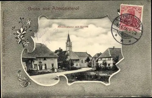 Passepartout Ak Montreux Vieux Altmünsterol Elsass Haut Rhin, Kirche