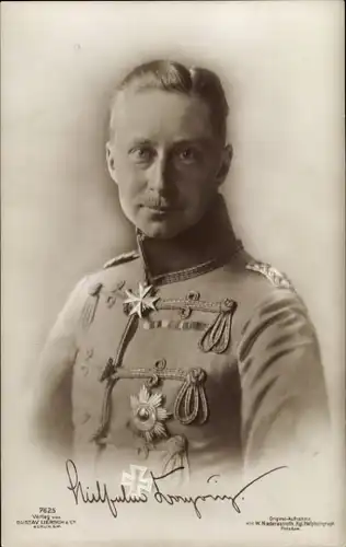 Ak Kronprinz Wilhelm von Preußen, Portrait in Uniform, Orden