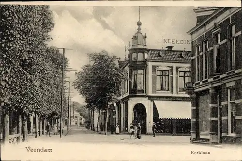 Ak Veendam Groningen, Kerklaan