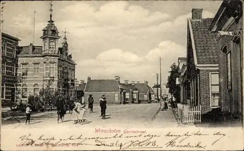 Ak Winschoten Groningen Niederlande, Garstestraat