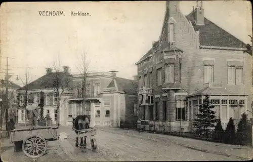 Ak Veendam Groningen Niederlande, Kerklaan