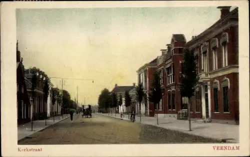 Ak Veendam Groningen Niederlande, Kerkstraat