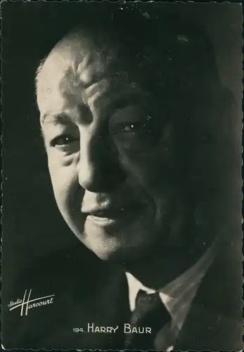 Ak Schauspieler Harry Baur, Portrait