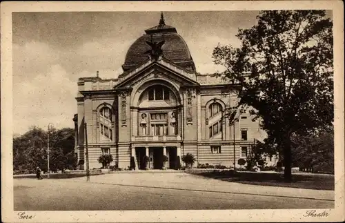 Ak Gera Thüringen, Reussisches Theater