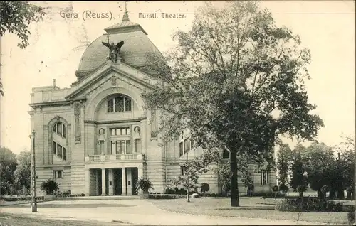 Ak Gera Thüringen, Fürstliches Theater
