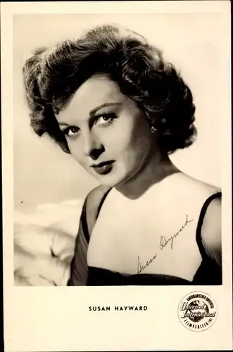 Ak Schauspielerin Susan Hayward, Portrait, Drei Schwestern aus Montana