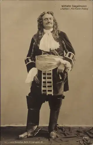 Ak Schauspieler Wilhelm Diegelmann, Portrait, Kostüm