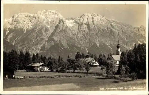 Ak Judenstein bei Hall Tirol, Kirche, Berge