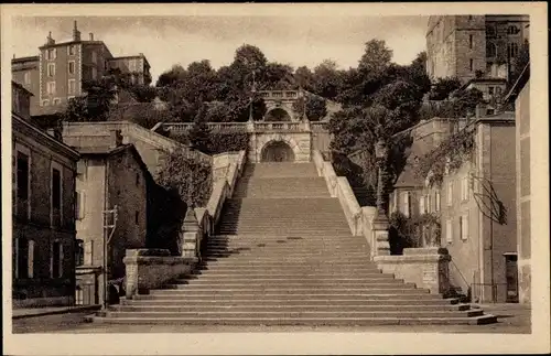 Ak Auch Gers, Escalier monumental