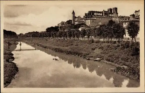 Ak Auch Gers, Cathedrale, Bords du Gers