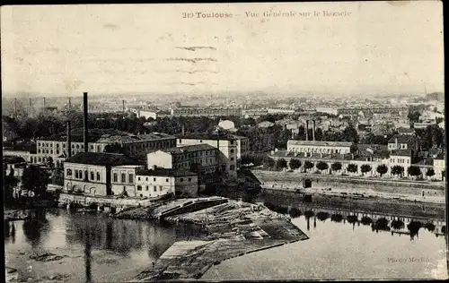 Ak Toulouse Haute Garonne, Gesamtansicht, Bazacle
