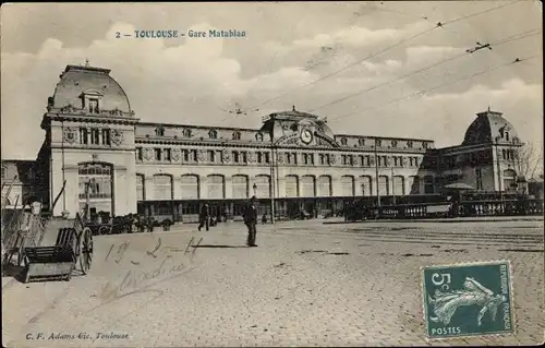 Ak Toulouse Haute Garonne, Bahnhof Matabiau