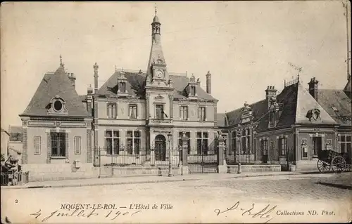 Ak Nogent le Roi Eure et Loir, Rathaus