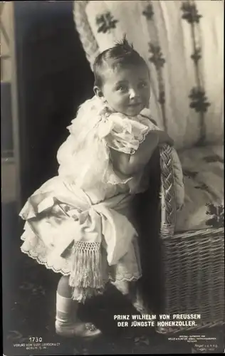 Ak Prinz Wilhelm von Preußen, Der jüngste Hohenzoller, Portrait
