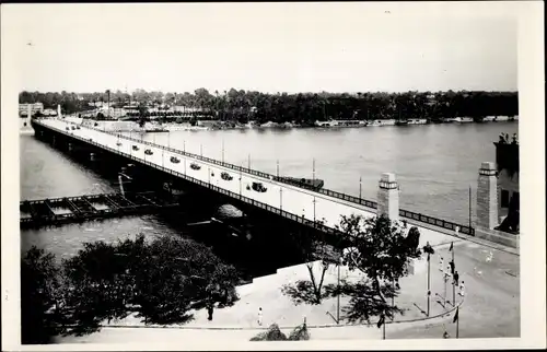 Foto Ak Cairo Kairo Ägypten, Qasr-El-Nil-Brücke