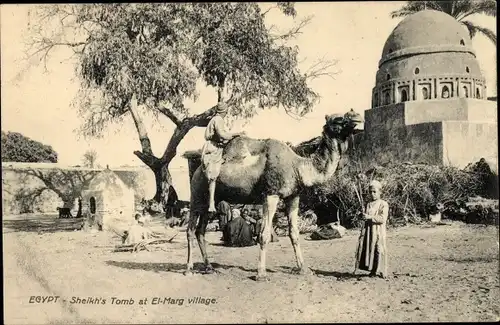 Ak Ägypten, Scheichs Grab, Dorf El Marg