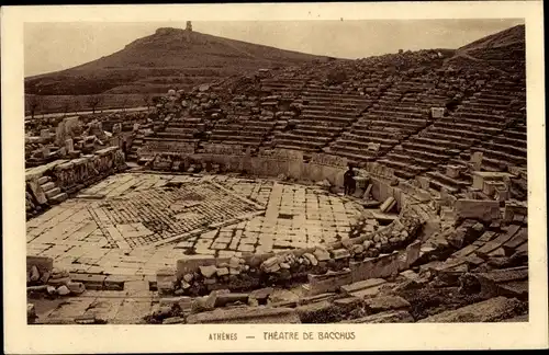 Ak Athen, Griechenland, Theater des Bacchus