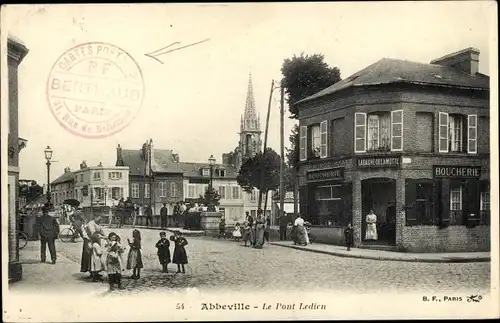 Ak Abbeville-Somme, Le Pont Ledien