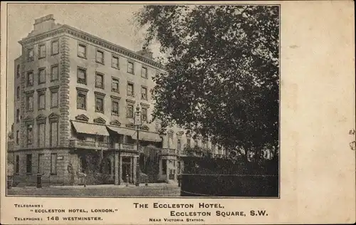 Ak City of Westminster London England, The Eccleston Hotel