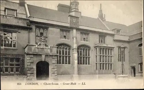 Ak London City England, Chaterhouse, Great Halt