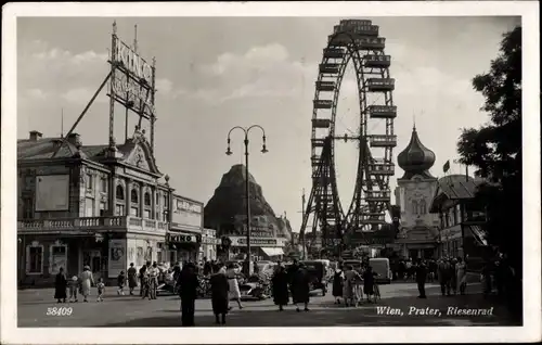 Ak Wien 2. Leopoldstadt, Prater, Riesenrad, Kino