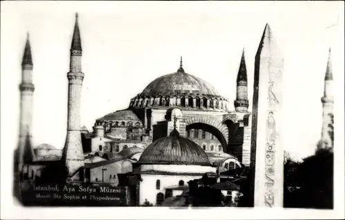 Foto Konstantinopel Istanbul Türkei, Exterieur mosquee Ste. Sophie