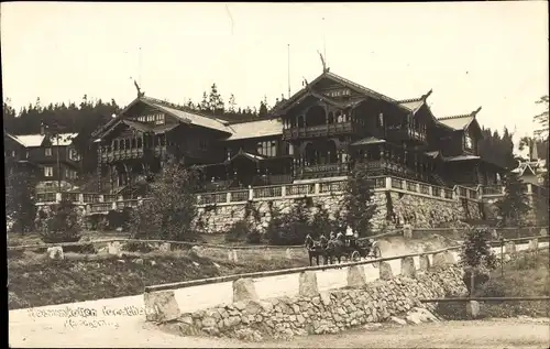 Ak Kristiania Christiania Oslo Norwegen, Holmenkollen turisthotel