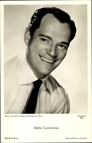 Ak Schauspieler Eddie Constantine, Portrait