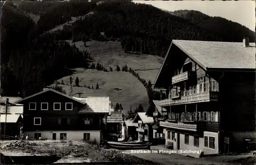 Ak Saalbach in Salzburg, Teilansicht