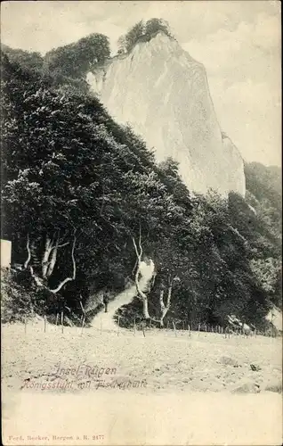 Ak Stubbenkammer Sassnitz auf Rügen, Königstuhl, Fischerhütte