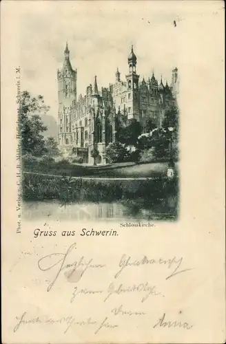 Ak Schwerin in Mecklenburg, Schlosskirche