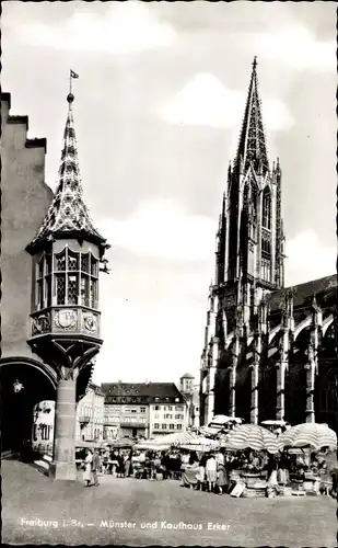 Ak Freiburg im Breisgau, Münster, Kaufhaus Erker