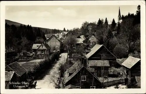 Ak Schierke Wernigerode am Harz, Teilansicht, Unterort