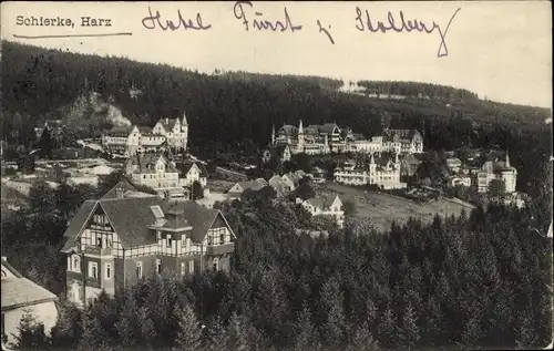 Ak Schierke Wernigerode im Harz, Teilansicht, Hotel
