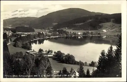 Ak Titisee Neustadt im Breisgau Hochschwarzwald, Totalansicht