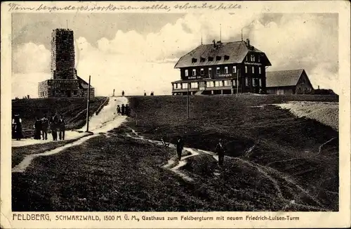 Ak Feldberg im Schwarzwald, Friedrich-Luisenturm, Gasthaus zum Feldbergturm