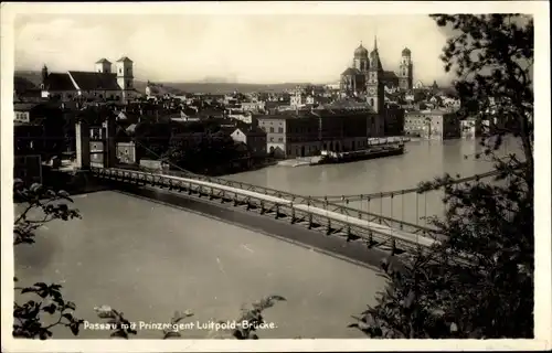 Ak Passau in Niederbayern, Prinzregent Luitpold-Brücke