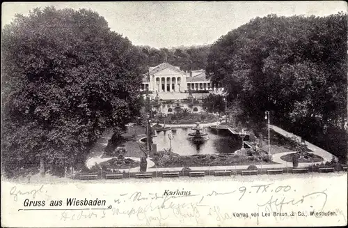 Ak Wiesbaden in Hessen, Kurhaus