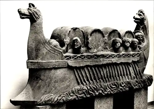 Ak Trier an der Mosel, Moselschiff, Grabmal eines Weinhändlers aus Neumagen